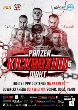 Event poster for Panzer Kickboxing Night 6