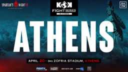 Event poster for KOK Fight Series in Athens